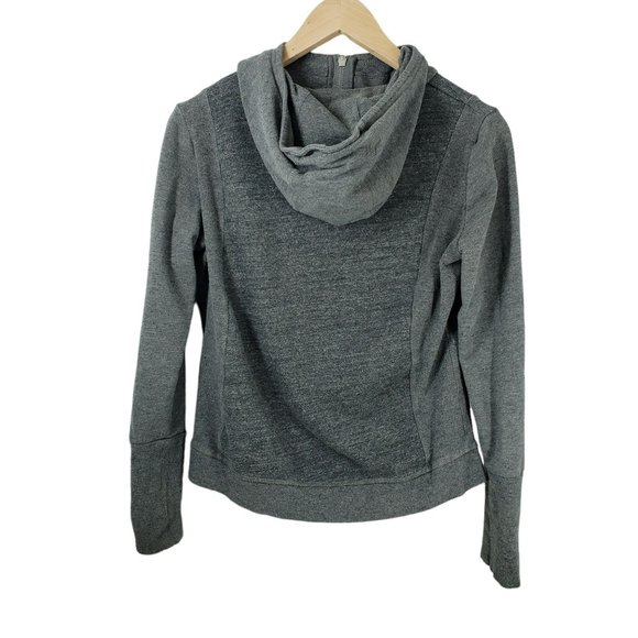Alo Yoga Gray Mock Neck Zip Up Hoodie Women's Size Small Gray - Picture 2 of 7